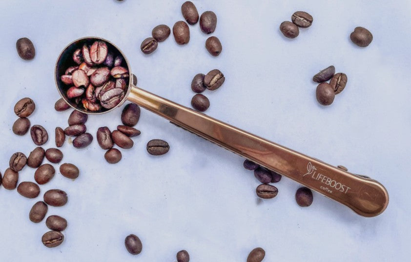 Free Copper Lifeboost Coffee Scoops Same Day Delivery