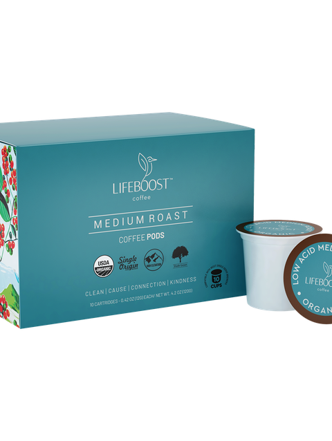 Lifeboost Medium Roast Coffee Pods Best Price