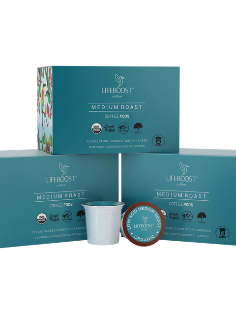 Lifeboost Medium Roast Coffee Pods Best Price